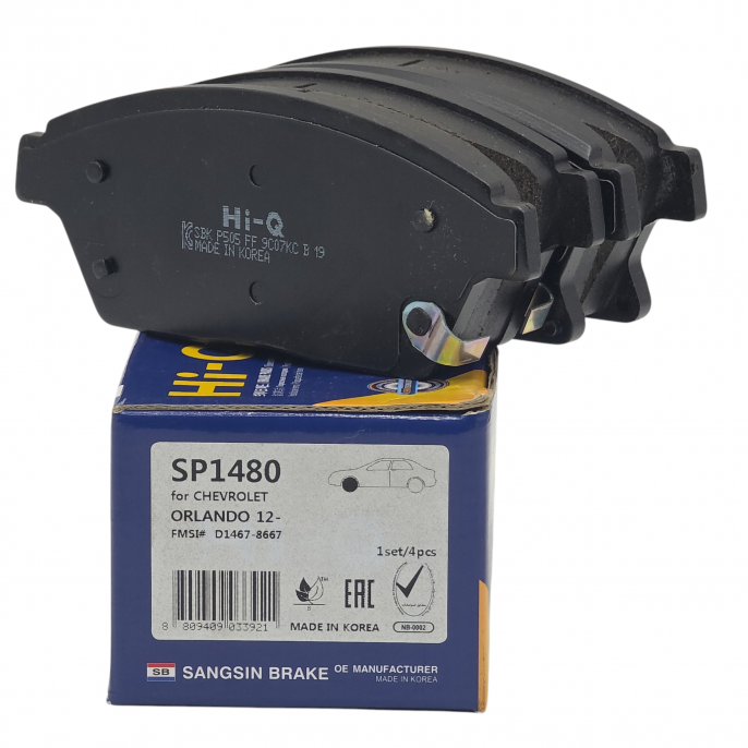 Колодки тормозные передние HI-Q SP1480