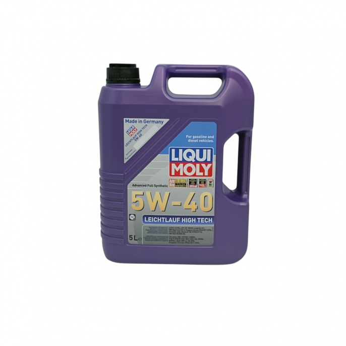 НС-синтетическое моторное масло Liqui Moly 5W-40 SN/CF LEICHTLAUF HIGH TECH 5л