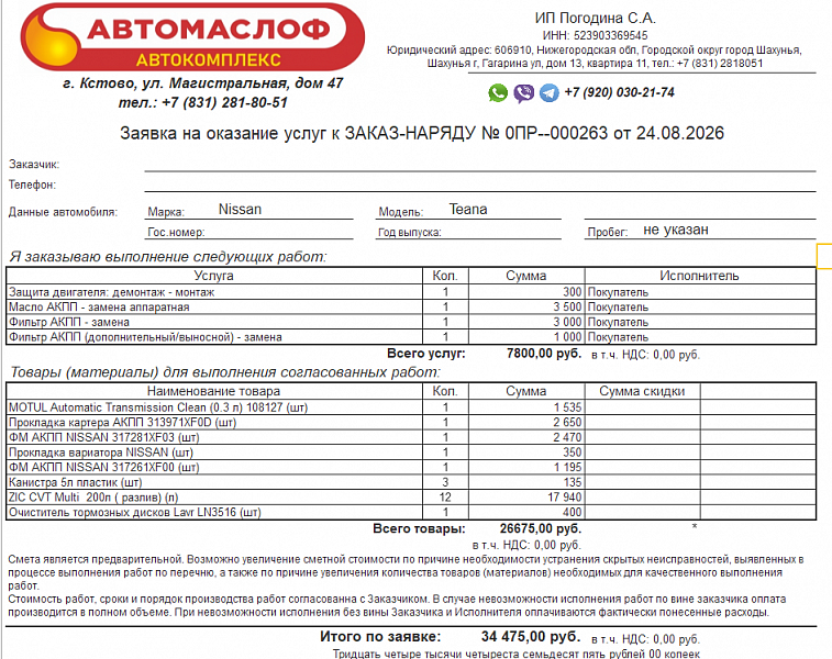 Используемое трансмиссионное масло ZIC CVT Multi имеет официальный допуск Nissan CVT NS-2